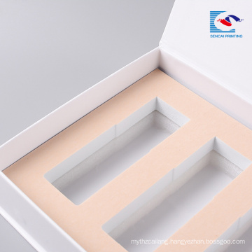 Sencai White delicate cardboard cosmetic suit packaging box